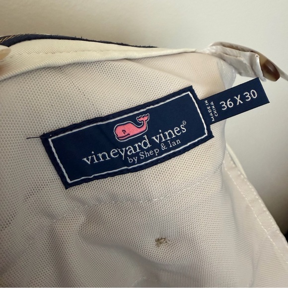 Vineyard Vines Links Dress Pants Cream - 36/30 - Picture 4 of 6